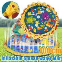 Yellow Lace Inflatable Water Spray Cushion Inflatable Toy Lawn Beach Game Toys COD