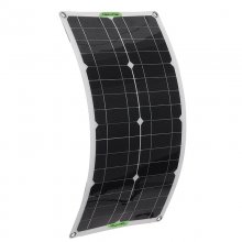 25W Protable Solar Panel Kit Dual DC USB Charger Kit w/ 60A/100A Solar Controller COD