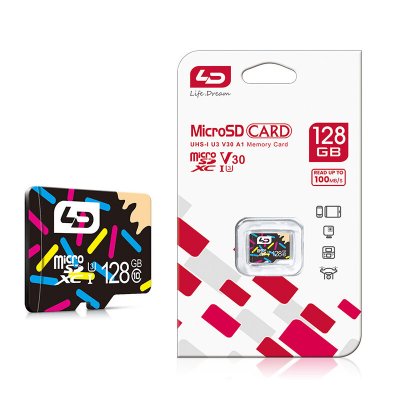LD 128GB High Speed TF Memory Card Class 10 Micro SD Card Flash Card Smart Card for Driving Recorder Phone Camera COD