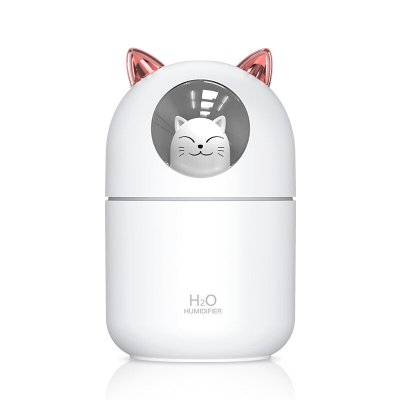 Portable Small Humidifier 300ml Mini Cool Mist Humidifier with Night Light USB Personal Humidifier COD