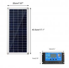 40W 12V Solar Panel Kit 60A/100A Battery Charger Controller Camping RV Caravan Boat COD