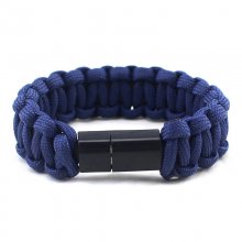 EDC Outdoor Survival Bracelet Camping Emergency Paracord Tool Kits USB Data Cable For iPhone COD