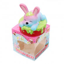 Oriker Squishy Rabbit Bunny Cake Cute Slow Rising Toy Soft Gift Collection With Box Packing COD