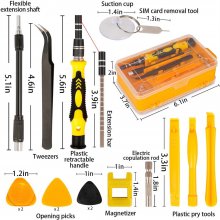 115 in 1 Professional Screwdriver Set Precision Screwdriver Set Multi-function Magnetic Repair Computer Tool Kit Compatible with Cell Phone COD