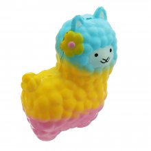 Colorful Alpacas Squishy 18*14CM Slow Rising Collection Gift Soft Toy COD
