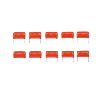5 Pairs Polyester Film Orange Clipper Capacitors With Radial Leads Works Great for Guitars Accessories COD
