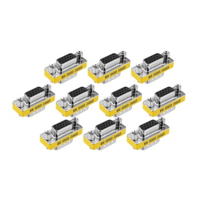 10Pcs DB15 Mini Gender Changer Adapter Female to Male Plug Adapter Connecters COD