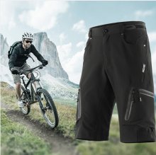 ARSUXEO Men's Cycling MTB Shorts Bike Baggy Shorts Breathable Quick Dry Waterproof Zipper Sports Pants COD