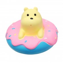 Giggle Donut Bear Squishy 13.5*6*15CM Slow Rising With Packaging Collection Gift Soft Toy COD
