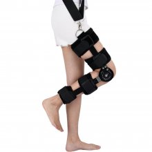Adjustable Hinged Knee Brace Knee Support Patella Brace Support Stabilizer Pad Orthosis Splint Wrap Orthopedic Guard Protector free strap COD