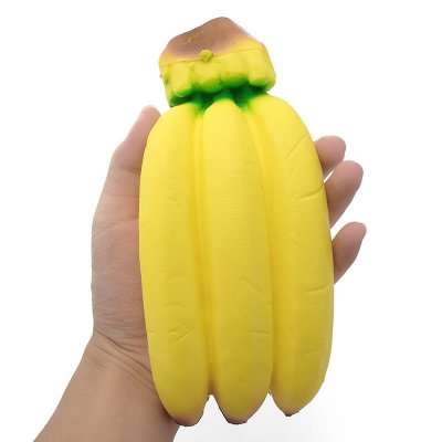 YunXin Squishy Banana Jumbo 20cm Soft Sweet Slow Rising With Packaging Fruit Collection Gift Decor COD