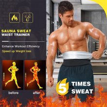 Men's Abdominal Belt Heat-trapping Technology Burn Calories Comfortable Lightweight Waist Belt Belly Shapewear for Home Gym Sports COD