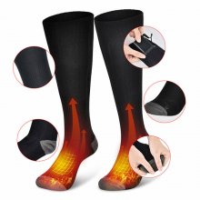 Winter Electric Heating Socks Rechargeable Adjustable Temperature Warm Socks Foot Warmer Unisex Socks For Camping Hiking COD