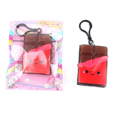Squishy Bun Food Cute Phone Bag Hanging Decor Keyring Beef Milk Box Chocolate Slow Rising 7cm Gift Collection COD