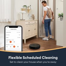 Ultenic D6s Robot Vacuum and Mop Combo, SonicTrue Vibration Mopping, 3000Pa Strong Suction, Super Slim, APP Control, Works with Alexa and Google Home, Ideal for Pet Hair, Hard Floors and Carpets