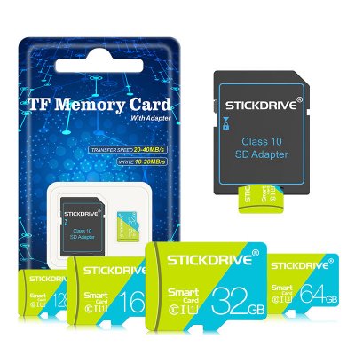 Stickdrive Class 10 High Speed TF Memory Card 64GB 128GB 256GB Micro SD Card Flash Card Smart Card for Phone Camera Driving Recorder COD