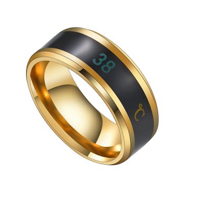 Smart Temperature Ring Steel Couple Temperature Ring Jewelry COD
