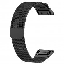 Bakeey 20mm/22mm/26mm Width Magnetic Elastic Milan Stainless Steel Watch Band Strap Replacement for Garmin Forerunner 945 / Forerunner 935 / Fenix 5 / Fenix5S / Fenix5x