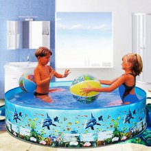 8ft Household Swimming Pool No Inflation Pool Family Swimming Pool Garden Outdoor Summer Kids Paddling Pools COD