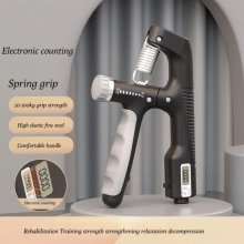 Electronic Counting Handgrip Adjustable 10-100kg Hand Gripper Spring Mechanical Counting Finger Gripper Muscle Trainer Rehabilitation Training Fitness Device