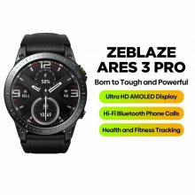 [New 2023]Zeblaze Ares 3 Pro 1.43 inch 466*466 Pxels Ultra HD AMOLED Display HiFi Voice Calling 100+ Sport Modes 24H Health Monitor SpO2 Smart Watch COD
