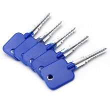 DANIU 5pcs Lock Repairing Tools Locksmith Try-Out Keys Set for Cross Lock COD