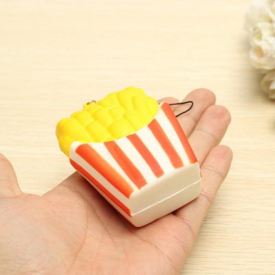 Squishy French Fries Patato Chips Scented Toy Phone Bag Strap Pendant Decor Gift COD