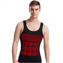 Stretch Shapewear Men's Quick Dry Sweat-wicking Tummy Shaping Zipper Corset Sport Vest for Gym Workout Running Exercise Fitness COD