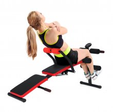 Adjustable Folding Sit Up Bench Abdominal Muscle Exercise Machine Dumbbell Stool Bodybuilding Trainer Fitness Equipment COD