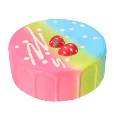 Starry Colorful Mousse Cake Squishy 11.5*4.5CM Slow Rising Collection Gift Soft Toy COD