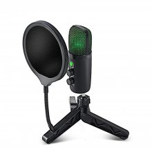 USB Condenser Microphone Wired Microphone for Computer Audio Recording Live Conference Gaming COD