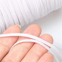 100/160 Yards DIY Elastic Band Sewing Crafting Making Braided Cords Knit White COD