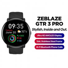[World Premiere]Zeblaze GTR 3 Pro 1.43 inch Ultra HD AMOLED 466*466 pixels 316L Stainless Steel Fitness & Wellness Smart Watch COD
