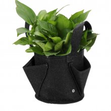 2mm Ultra Thick Black Round Planting Container Non-Woven Felt Planter Pot Grow Bags Plants Nursery Seedling Planting Barrel COD