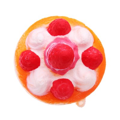 Strawberry Cake Squishy 5.5* 7cm Slow Rising Decompression Gift Soft Toy COD