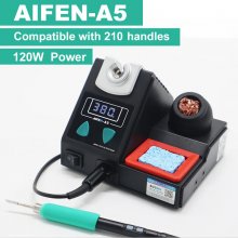 AIFEN A5 210 Soldering Station Compatible with JBC Soldering Iron Tips Powerful 120W Max Wide Temperature Range AC 220V/AC 110V Input Voltage Ideal for Precision Electronics Repair and Assembly