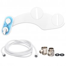 Toilet Bidet Hot/Cold Water Dual Spray Non-Electric Mechanical Self Cleaning Adjustable Angle Bidet Toilet Device COD