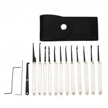22PCS Stainless steel Picks and Padlocks Set Complete with Picking Blade, Wrench and Other Accessories Suitable for Everyday Use and Professional Locksmiths.