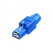 SAMZHE CAT5E/CAT6 RJ45 Connector Non-hit Network Crystal Head Thickened Gold-plated Unshielded Gigabit Network Cable Connector COD