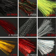ZANLURE 150PCS 18Colors Lure Tying Making With Crystal Flash Fly Tying Material COD