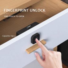 WAFU HF-M3 Tuya Smart Fingerprint Lock Drawer Lock Intelligent Electronic Furniture Locker Lock suitable for Thickness 14-21mm COD