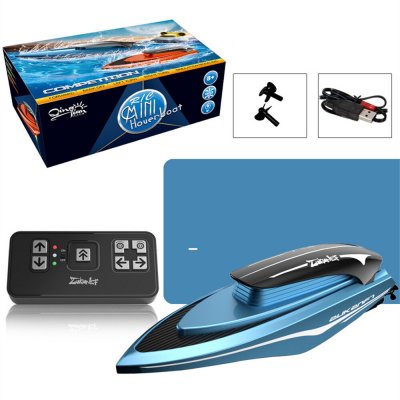 QT 888-2 2.4G Mini RC Boat Electric Speedboat Waterproof 360° Rotation Model Children Summer Water Remote Control Vehicles Toys for Boys COD