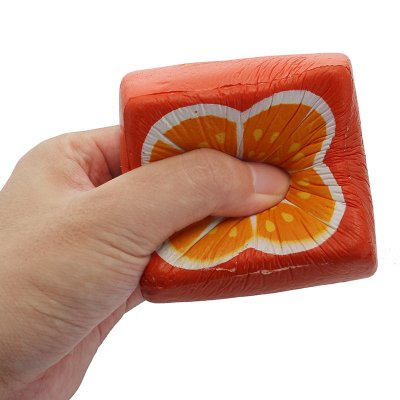 SquishyShop Orange Toast 7.5cm Bread Squishy Soft Slow Rising Collection Gift Decor Toy COD