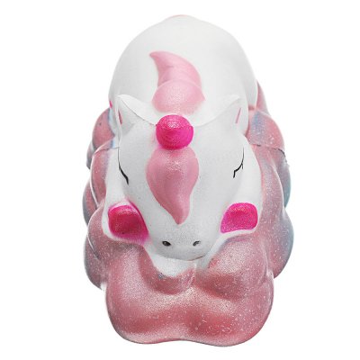 Sleepy Unicorn Squishy 6*6*11.5 CM Slow Rising Soft Collection Gift Decor Toy Original Packaging COD