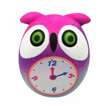 Taburasaa Owl Clock Squishy 12*10.5*9CM Soft Slow Rising With Packaging Collection Gift Toy COD