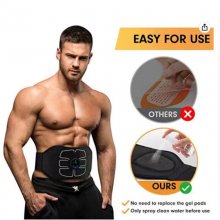 Electric ABS Abdominal Belt Smart Body Massager Portable Lightweight Lazy Muscle Training Fitness Equipment for Home Gym COD