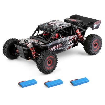 Wltoys 124016 V2 1/12 4WD 2.4G RC Car Brushless Desert Truck Off-Road Vehicle Models High Speed 75km/h Metal Chassis Two Three Battery COD