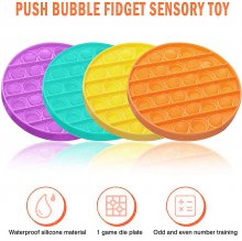 2021 Push Bubble Fidget Sensory Toy Special Needs Stress Reliever Silent Indoor Toys COD
