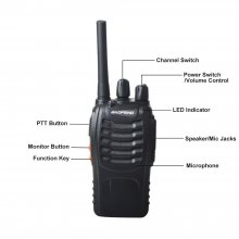 2pcs Baofeng Walkie Talkie BF-88E PMR 0.5W 16CH UHF 446.00625-446.19375MHz 12.5KHz Channel Separation with Charger COD