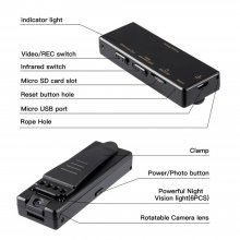 HD 1080P Mini Portable Camera Video Recorder Action DVR Camera Body Monitor Detection Night Vision Micro Cam Recording Camcorder Z8 COD